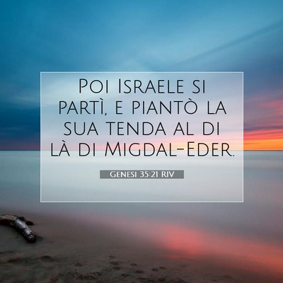 Genesi 35:21 Versetto della Bibbia Spiegato