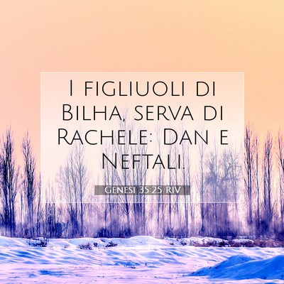 Genesi 35:25 Versetto della Bibbia Spiegato