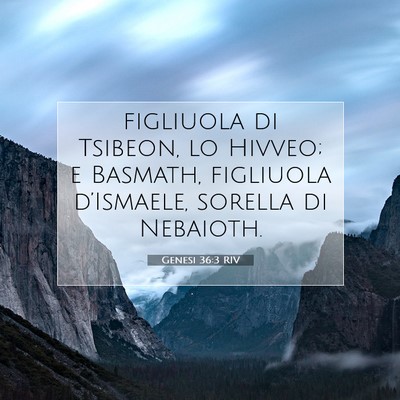 Genesi 36:3 Versetto della Bibbia Spiegato