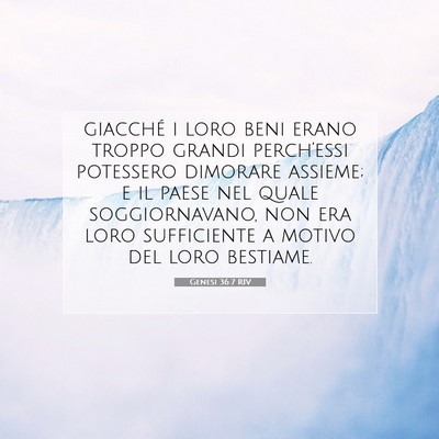 Genesi 36:7 Versetto della Bibbia Spiegato