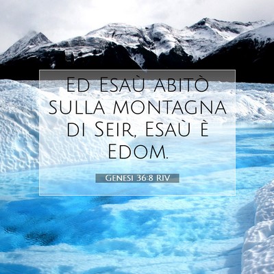 Genesi 36:8 Versetto della Bibbia Spiegato