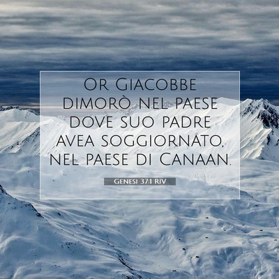 Genesi 37:1 RIV Immagine del Versetto della Bibbia