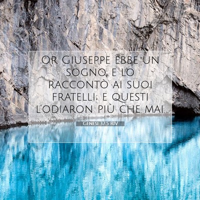 Genesi 37:5 RIV Immagine del Versetto della Bibbia