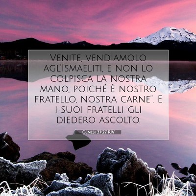 Genesi 37:27 Versetto della Bibbia Spiegato