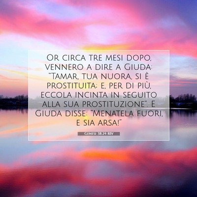 Genesi 38:24 RIV Immagine del Versetto della Bibbia