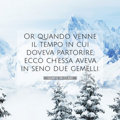 Genesi 38:27 Versetto della Bibbia Spiegato