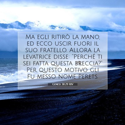 Genesi 38:29 RIV Immagine del Versetto della Bibbia