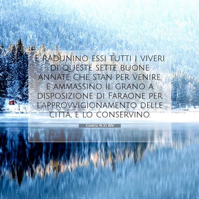 Genesi 41:35 Versetto della Bibbia Spiegato