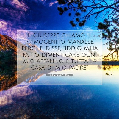 Genesi 41:51 RIV Immagine del Versetto della Bibbia