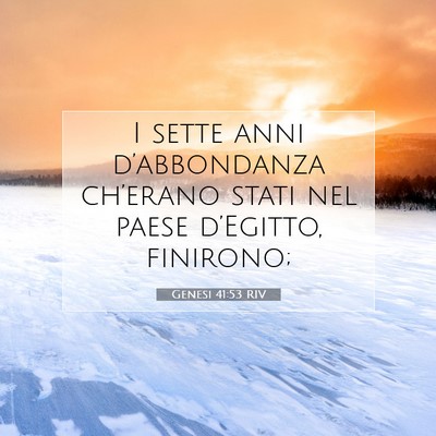 Genesi 41:53 Versetto della Bibbia Spiegato