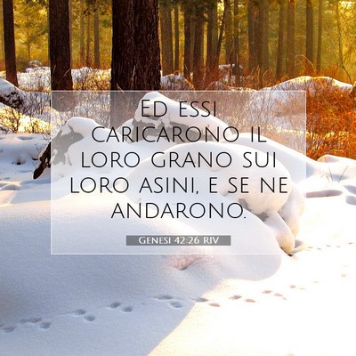 Genesi 42:26 Versetto della Bibbia Spiegato