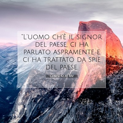 Genesi 42:30 Versetto della Bibbia Spiegato