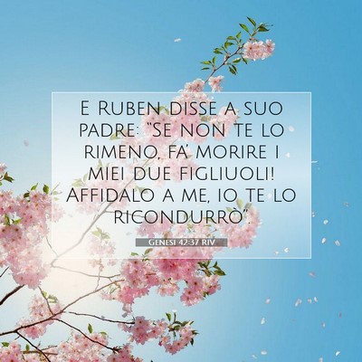 Genesi 42:37 Versetto della Bibbia Spiegato