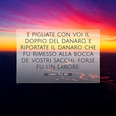 Genesi 43:12 Versetto della Bibbia Spiegato