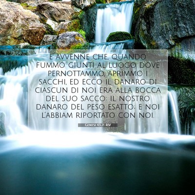 Genesi 43:21 Versetto della Bibbia Spiegato