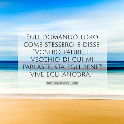 Genesi 43:27 Versetto della Bibbia Spiegato