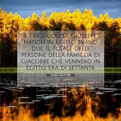 Genesi 46:27 RIV Immagine del Versetto della Bibbia