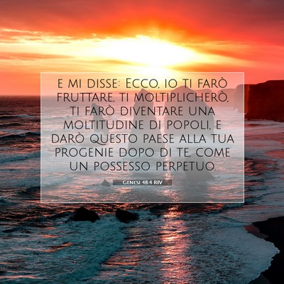 Genesi 48:4 RIV Immagine del Versetto della Bibbia