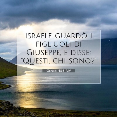 Genesi 48:8 Versetto della Bibbia Spiegato