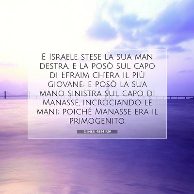 Genesi 48:14 Versetto della Bibbia Spiegato