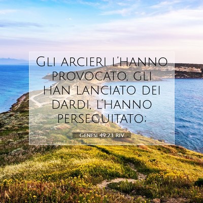 Genesi 49:23 Versetto della Bibbia Spiegato