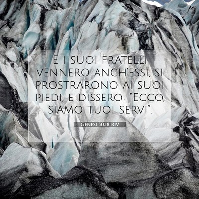 Genesi 50:18 Versetto della Bibbia Spiegato