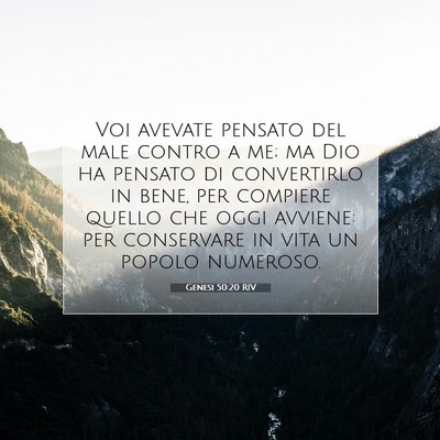 Genesi 50:20 RIV Immagine del Versetto della Bibbia