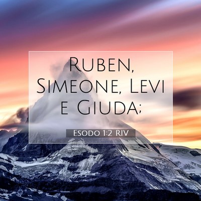 Esodo 1:2 Versetto della Bibbia Spiegato