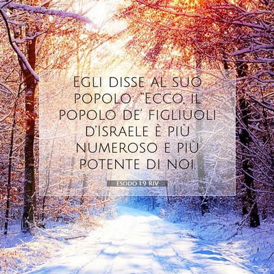 Esodo 1:9 Versetto della Bibbia Spiegato