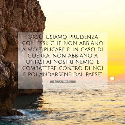 Esodo 1:10 Versetto della Bibbia Spiegato