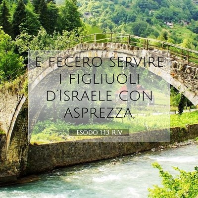Esodo 1:13 Versetto della Bibbia Spiegato