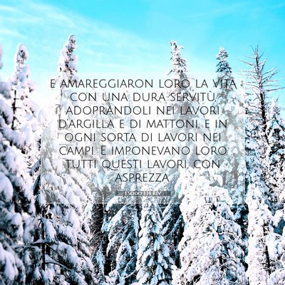 Esodo 1:14 Versetto della Bibbia Spiegato