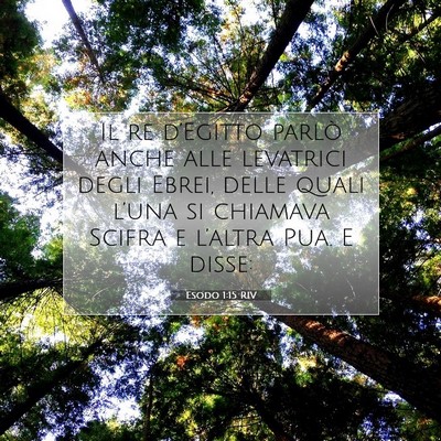 Esodo 1:15 Versetto della Bibbia Spiegato
