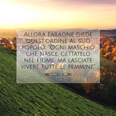 Esodo 1:22 Versetto della Bibbia Spiegato