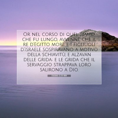Esodo 2:23 RIV Immagine del Versetto della Bibbia