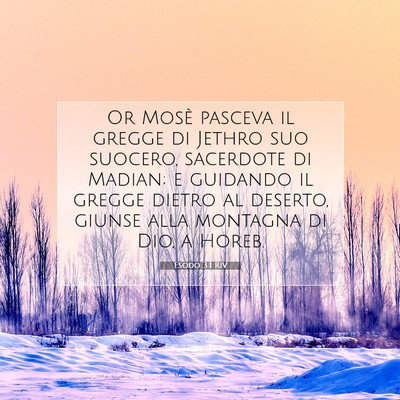 Esodo 3:1 RIV Immagine del Versetto della Bibbia