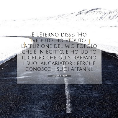 Esodo 3:7 RIV Immagine del Versetto della Bibbia