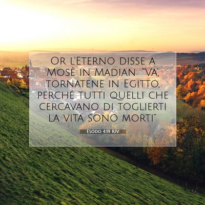 Esodo 4:19 Versetto della Bibbia Spiegato