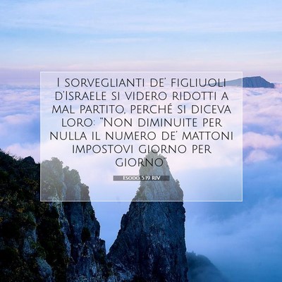 Esodo 5:19 RIV Immagine del Versetto della Bibbia