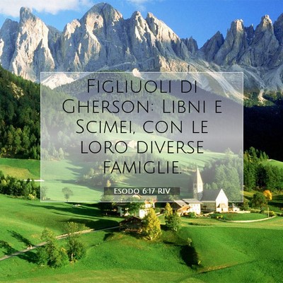 Esodo 6:17 Versetto della Bibbia Spiegato