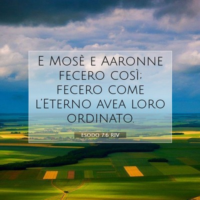 Esodo 7:6 Versetto della Bibbia Spiegato