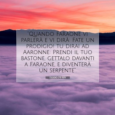 Esodo 7:9 Versetto della Bibbia Spiegato