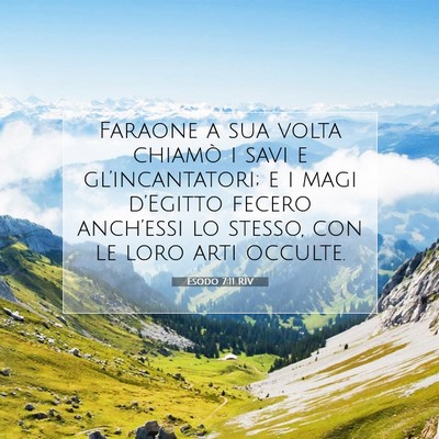 Esodo 7:11 RIV Immagine del Versetto della Bibbia