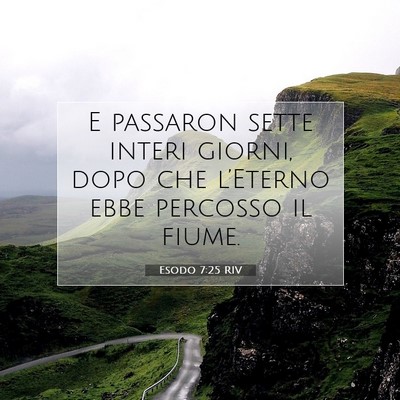 Esodo 7:25 Versetto della Bibbia Spiegato