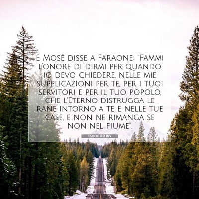 Esodo 8:9 Versetto della Bibbia Spiegato