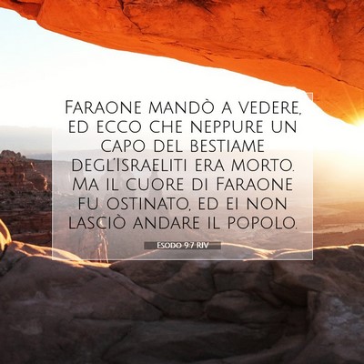 Esodo 9:7 Versetto della Bibbia Spiegato