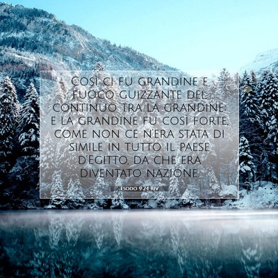 Esodo 9:24 Versetto della Bibbia Spiegato