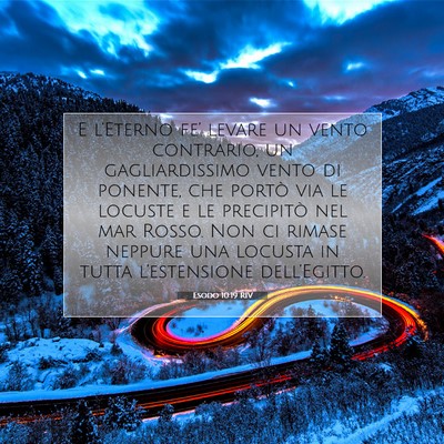 Esodo 10:19 RIV Immagine del Versetto della Bibbia