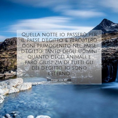 Esodo 12:12 RIV Immagine del Versetto della Bibbia