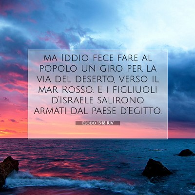Esodo 13:18 RIV Immagine del Versetto della Bibbia